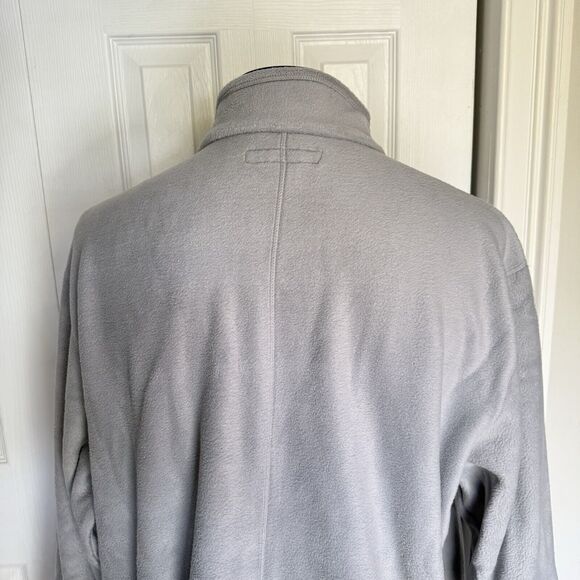 Men Fleece Sweater Jacket Gray Size 2XL Full Zip Polar - Picture 6 of 16